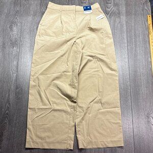 Old Navy Wide Leg Extra High Rise Khaki Brown Pants New NWT Womens 8‎ 30 x 29